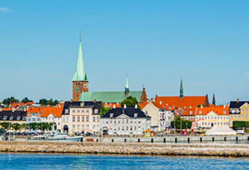 A panoramic view of Helsingborg