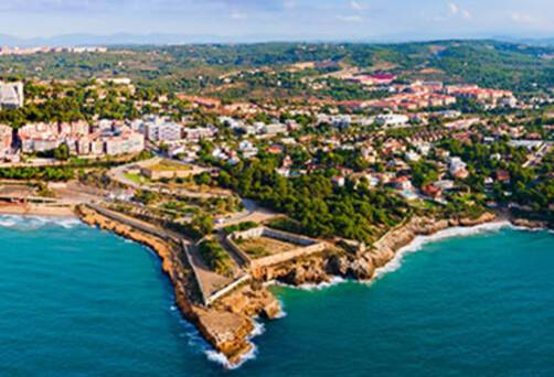 A panoramic aerial view of Tarragona
