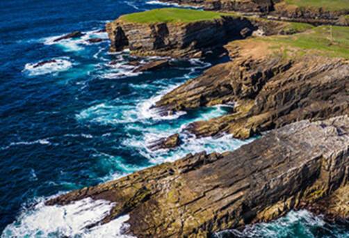 Cliffs off the coast of Kirkwall