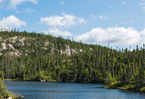 A view of the river near Baie-Comeau