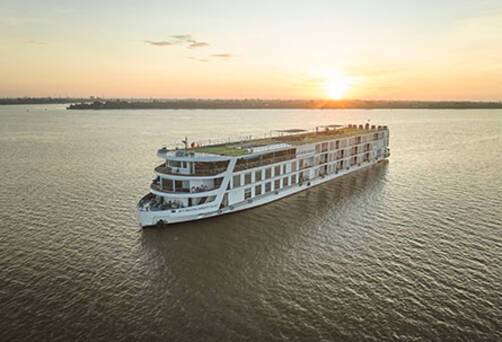 Mekong Serenity sailing along the Mekong River
