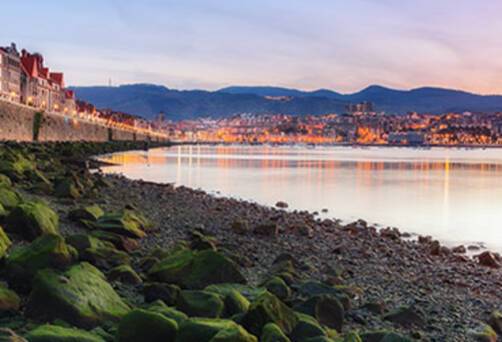 The coastline of Getxo