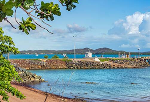 A view of Thursday Island's dock