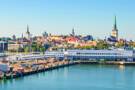 Panoramic cityscape of Tallinn