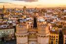 A panoramic aerial view of Valencia