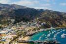 An aerial view of Catalina Island