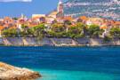 A panoramic view of Korcula from the water