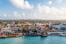 An aerial view of Oranjestad