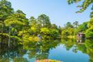 The view of Kenrokuen Garden in Kanazawa