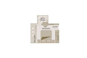 Floor Plan, Balcony Suite (BB), Scenic Azure