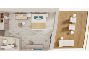 Family Suite Floor plan, Norwegian Prima
