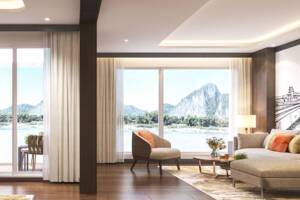 Angkor Suite living, Mekong Serenity