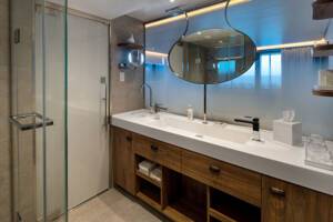 Sky Suite Bathroom on Celebrity Flora