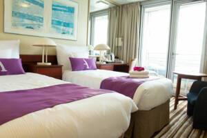 Balcony Cabin Bedroom, Ambience, Ambassador Cruise Line