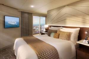 Sky Suite, Master Bedroom, Enchanted Princess, Princess Cruises