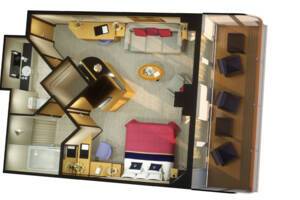 Penthouse Suite Floor Plan, Queen Elizabeth, Cunard