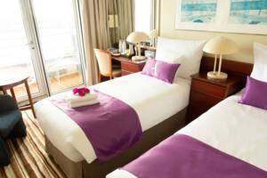 Standard Balcony Bedroom, Ambience, Ambassador Cruise Line