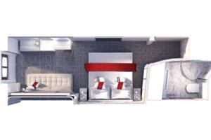 Prime Ocean View floor plan, Celebrity Ascent