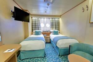 Ocean View Cabin with Porthole Bedroom, Borealis, Fred. Olsen Cruise Lines