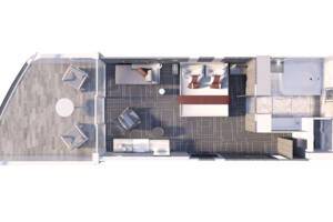 Sunset Sky Suite floor plan, Celebrity Ascent