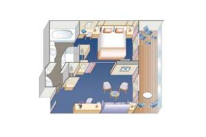 Penthouse Suite, Floor Plan, Enchanted Princess, Princess Cruises