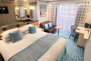Terrace Cabin Bedroom, Bolette, Fred. Olsen Cruise Lines