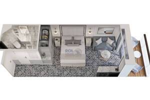 Veranda Stateroom Floor Plan, Riviera, Oceania Cruises