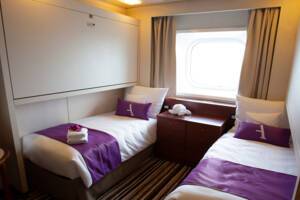 Standard Twin Outside Bedroom, Ambience, Ambassador Cruise Line