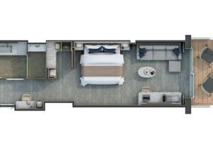 Classic Veranda Suite Floor Plan, Silver Ray
