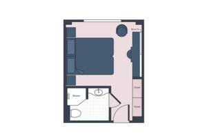 Classic Stateroom Floor Plan, S.S. Joie de Vivre, Uniworld