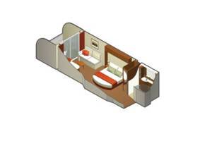 Veranda Stateroom Floor Plan, Celebrity Silhouette