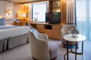 Suite double bed configuration, Arcadia, P&O Cruises