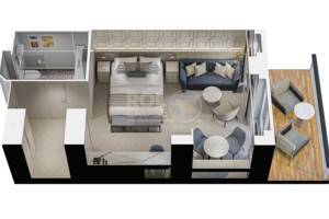 Penthouse Suite Floor Plan, Allura, Oceania Cruises