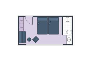 Suite Floor Plan, Aria Amazon, Uniwolrd