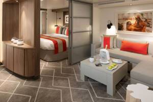 Celebrity Suite living area, Celebrity Edge
