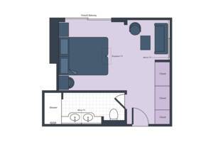 Suite Floor Plan, S.S. Bon Voyage, Uniworld