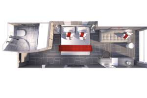 Panoramic Ocean View, Floor Plan, Celebrity Beyond