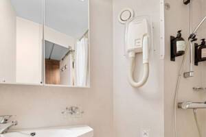 Arctic Superior Cabin (P2D), Bathroom, MS Trollfjord, Hurtigruten