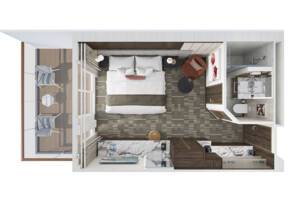 The Haven Penthouse Suite floor plan, Norwegian Epic
