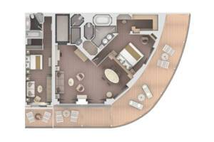 Grand Suite floor plan, Silver Muse