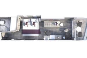 Sunset Veranda floor plan, Celebrity Edge