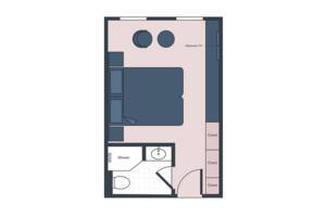 Classic Stateroom Floor Plan, S.S. Bon Voyage, Uniworld