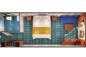 Club Balcony Suite Floorplan, Norwegian Star