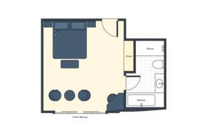 Maharaja Suite Floor Plan, Ganges Voyager II, Uniworld