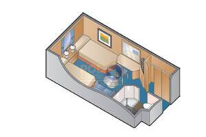 Ocean View floor plan, Celebrity Millennium
