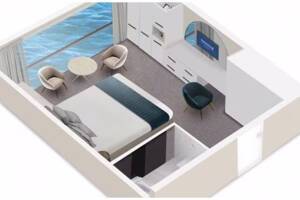 French Balcony Floorplan