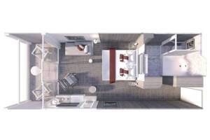 Sky Suite floor plan, Celebrity Ascent