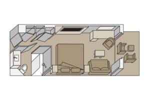 Verandah Stateroom Floorplan, Nieuw Statendam