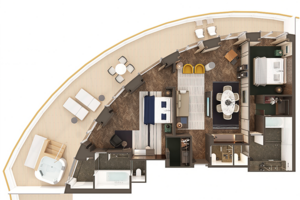 The Haven Deluxe Owner's Suite Floor plan, Norwegian Prima