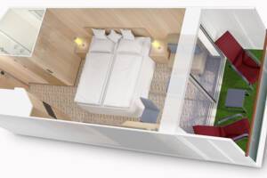 Balcony Cabin Floor Plan, Ambition, Ambassador Cruise Line